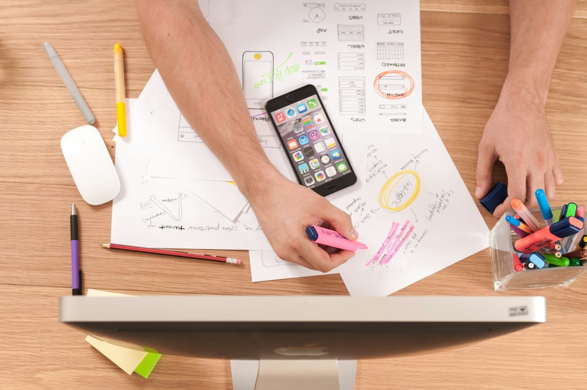 Content strategy being planned on paper