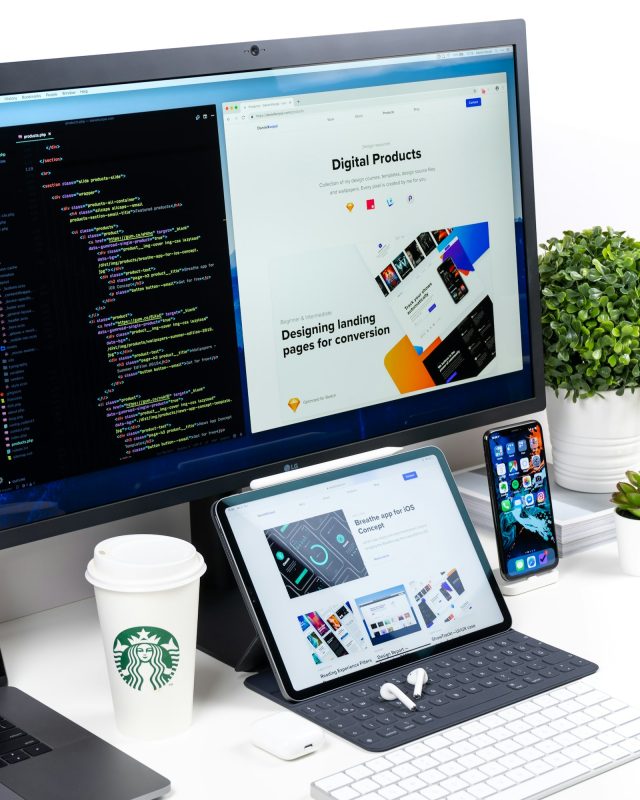 Responsive website design reviewed on desktop and tablet